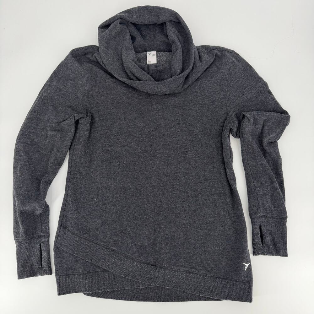 Old Navy Active Gray Cowl Neck Pullover - Women's Small